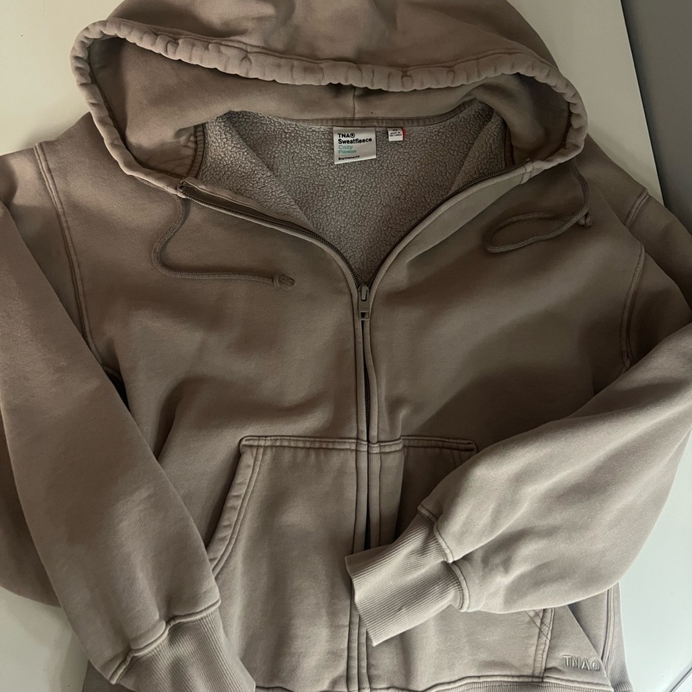 TNA Cozy Fleece Boyfriend Fit Jacket